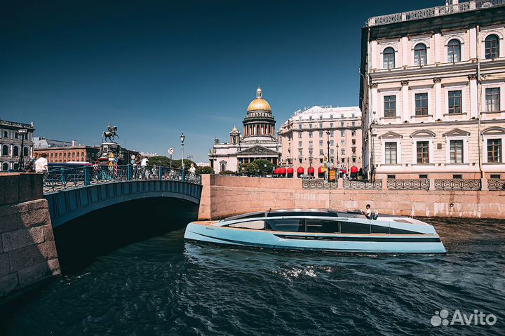 Ночная прогулка на катере, разводные мосты