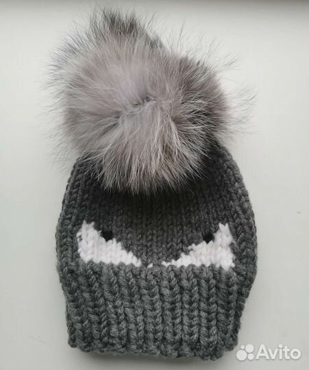 Шапка зимняя для мальчика от 6 мес до 2 лет