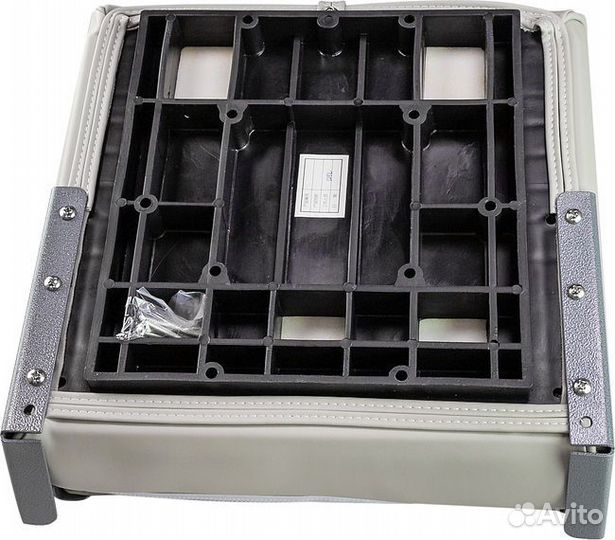 Кресло складное мягкое premium wave, цвет серый/си