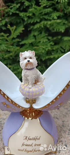 Музыкальная шкатулка с собачкой
