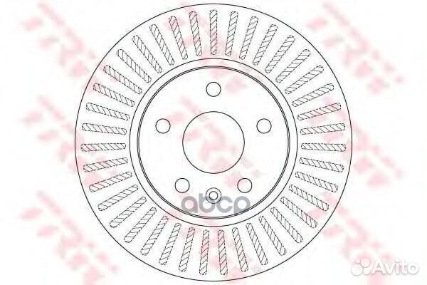 Диск торм.пер.opel astra J 09-15 276x26 DF7475 TRW