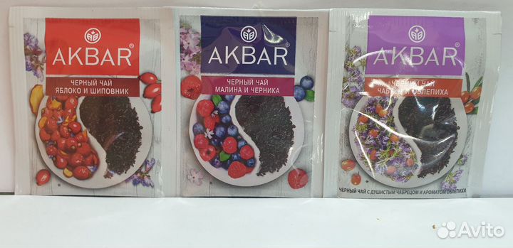 Чай акбар черный с натур добавками