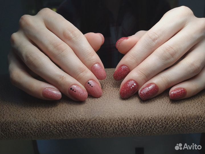 Маникюр, педикюр с покрытием