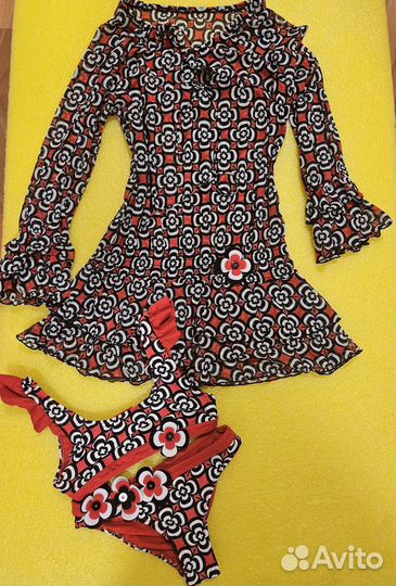 Купальник раздельный + пляжное платье