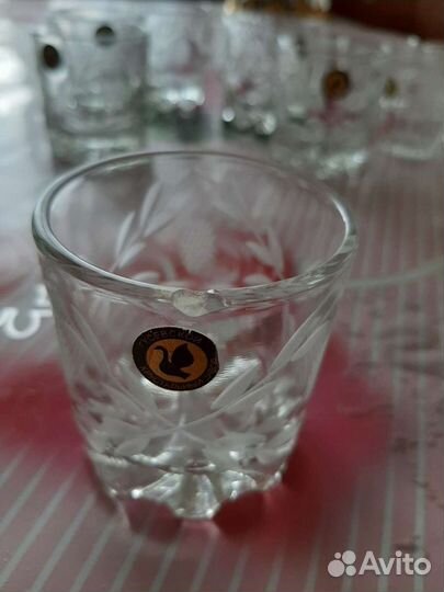 Стопки хрустальные