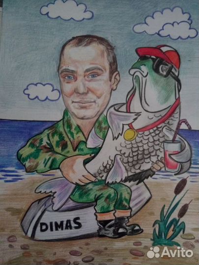 Портрет, Пейзаж, Рисунок, живопись и шарж по фото