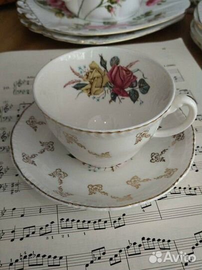 Чайная пара антиквариат Wood & Sons England