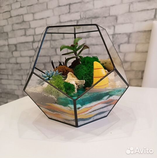 Флорариум. Подарок. Цветы