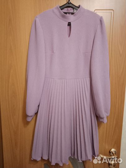 Новое сиреневое платье лапша 44