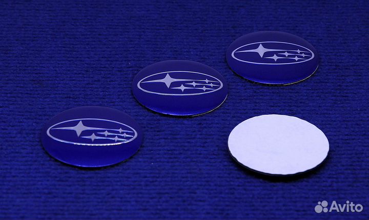 Комплект 3D наклеек колпача дисков Subaru 56 65 мм