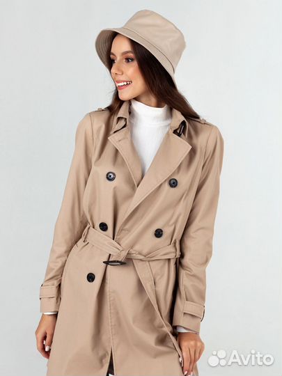 Панама женская кожаная на осень