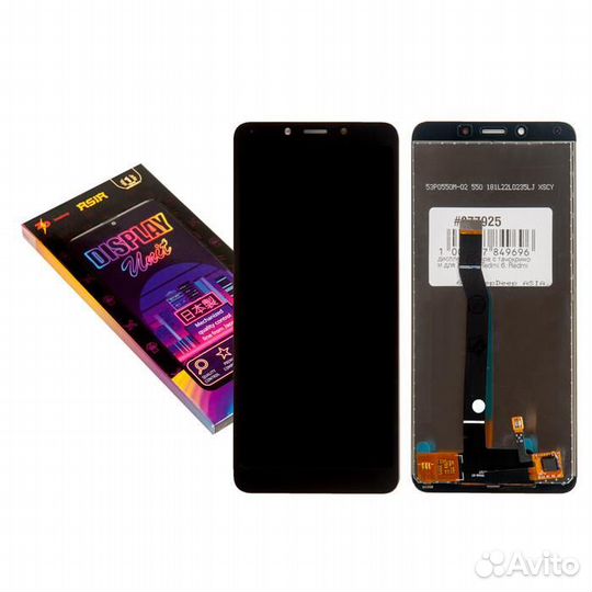 Дисплей в сборе с тачскрином для Xiaomi Redmi 6, R