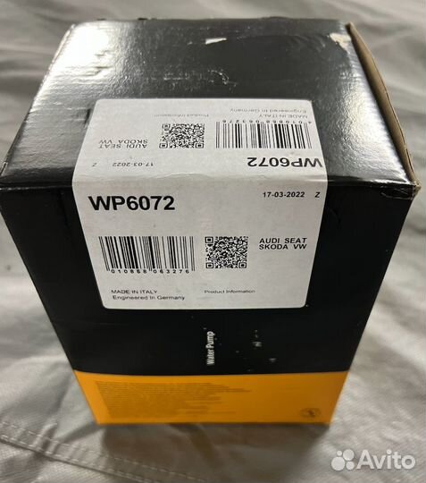 Помпа Contitech WP6072 для VAG