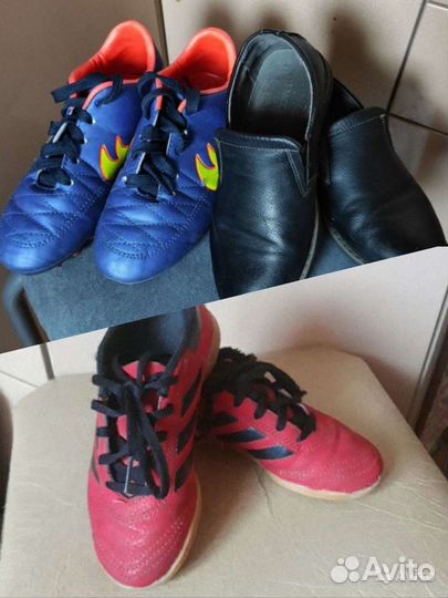Бутсы футзалки 32 и 29размер туфли 30