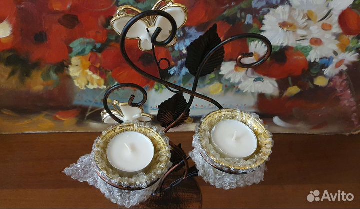 Подсвечник Новый на 2 свечи