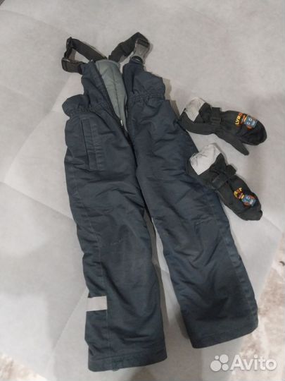 Зимние брюки для мальчика 2-3 года