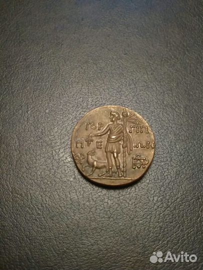 Монета медный обол Дионис