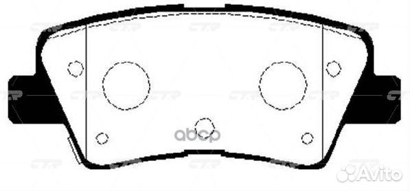 Колодки тормозные дисковые GK0499 CTR