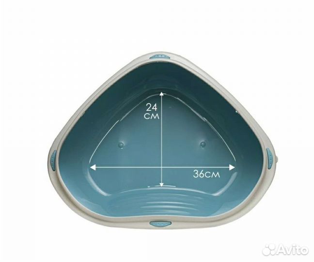 Туалет лоток угловой