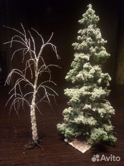 Деревья для макета, диорамы. Разные масштабы