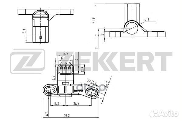 Датчик положения коленвала Mazda 3 06- 5 07