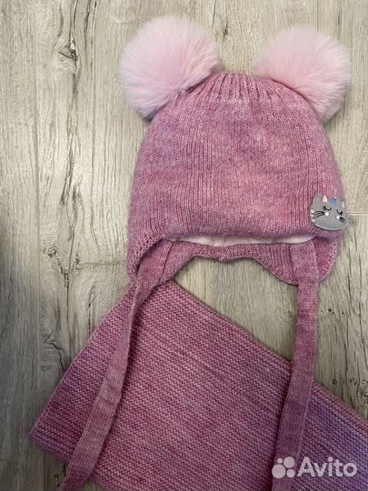 Шапка и снуд для девочки