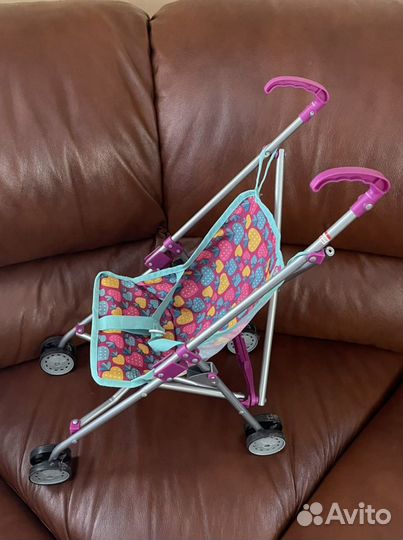 Коляска трость с мягкой поющей игрушкой