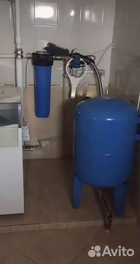 Установка гидроаккумулятора. Ремонт гидробака