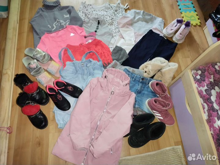 Пакет вещей на девочку рост 128