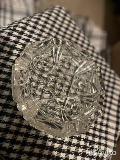 Пепельница хрустальная гдр