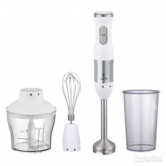 Блендер LEX LX 10012-1 1200Вт измельчитель/венчик