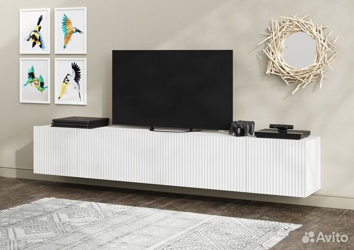 Тумба под Tv Сканди Мдф, подвесная и на ножках