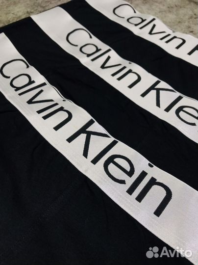 Трусы мужские черные боксеры хлопок нижнее белье