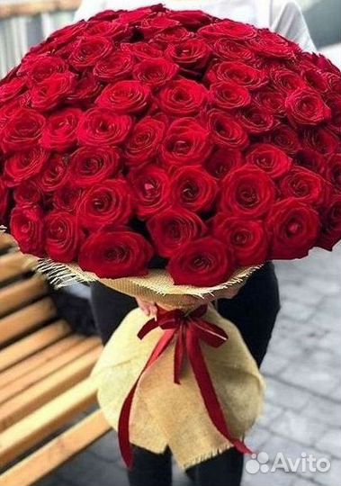 Высокие метровые розы Букеты Доставка