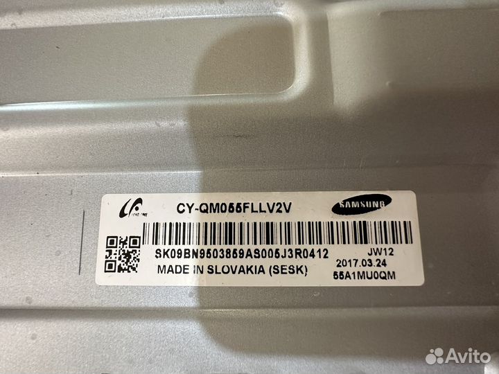 Подсветка в сборе CY-QM055fllv2V QE55Q7famu