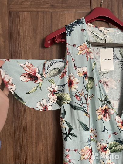 Новое женское платье на запах koton 48 лен вискоза