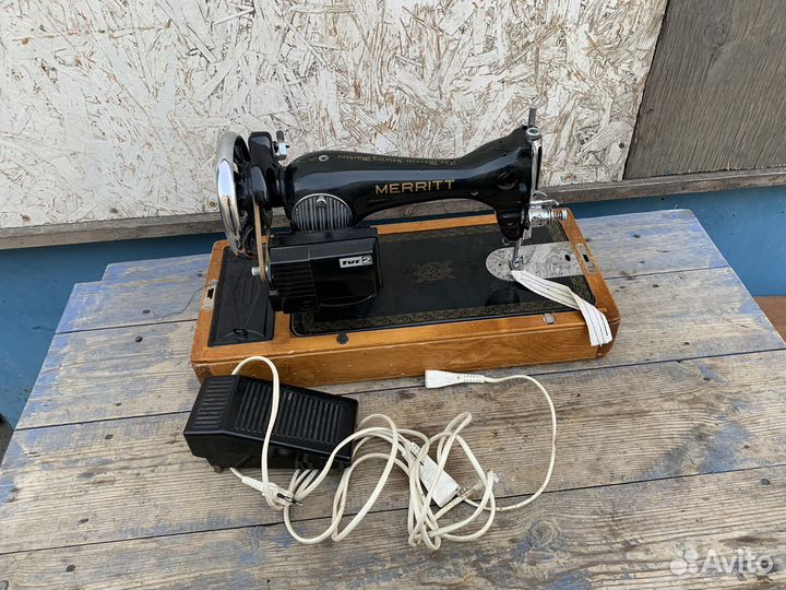 Швейная машинка merritt с электроприводом