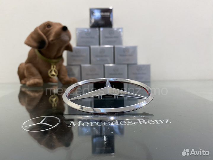 Эмблема звезда Мерседес Бенц на крышку багажника
