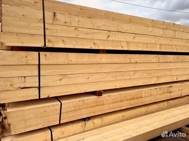 Брус обрезной 100х100х6000мм 1 сорт ГОСТ