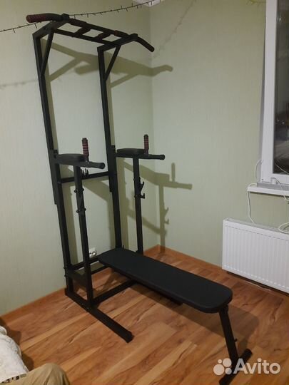 Турник брусья пресс стойка скамья 5в1 Напольный