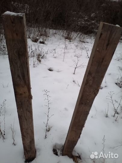 Столбы и брусья на сарай