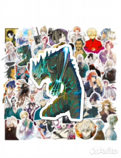 Набор стикеров 50шт аниме Адский рай