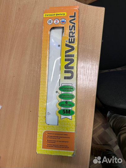 Сетевой фильтр universal 6 розеток 5 метров