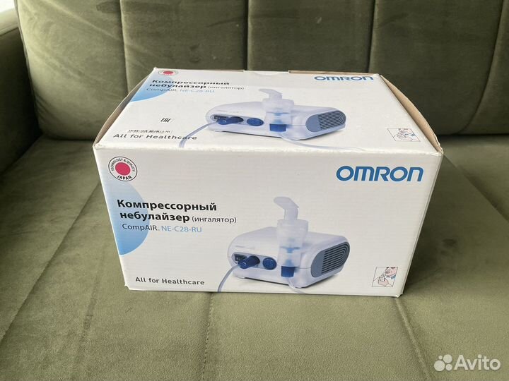 Компрессорный ингалятор небулайзер omron ne-c28-ru