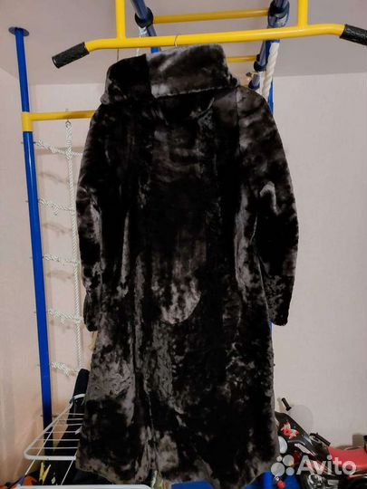 Шуба с капюшоном