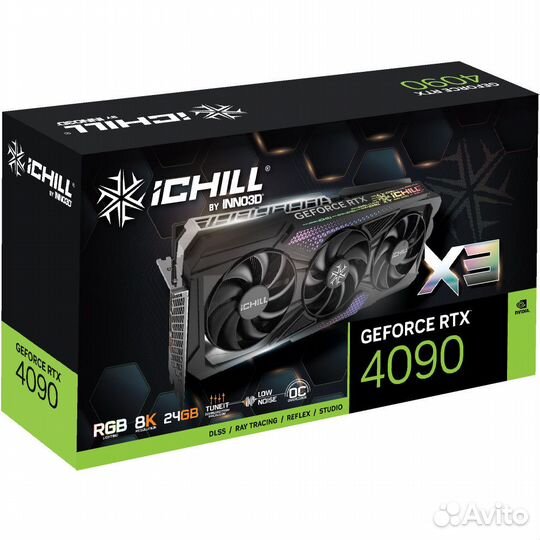 Видеокарта Inno3D RTX4090 iChill X3 24GB 530358