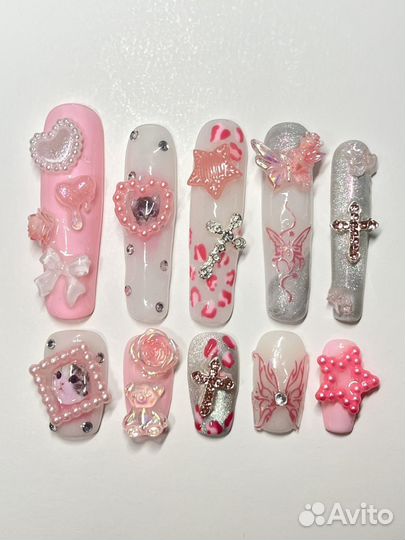 Накладные ногти на заказ любой сложности