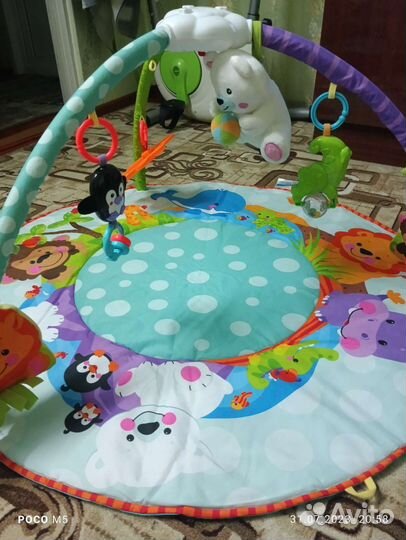 Детский музыкальный развивающий коврик
