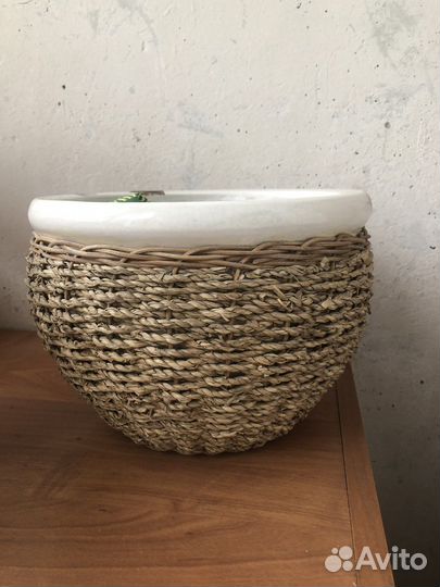 Горшок керамический, напольный