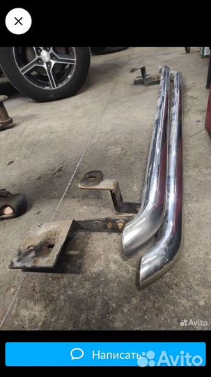 Защита порогов на renault duster